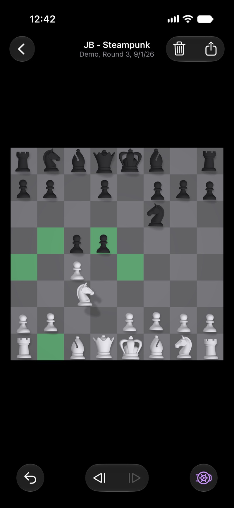 Deep Green in Dark Mode